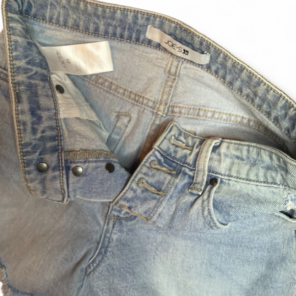 Joe's Jeans Light Blue Distressed Jean Shorts Size 25 - Picture 2 of 3